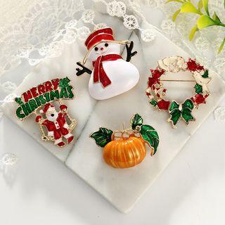 Alloy Christmas Brooch (various Designs)