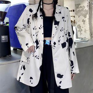 Splatter Print Blazer