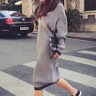 Long-sleeve Sweater Dress