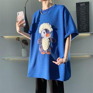Elbow-sleeve Penguin T-shirt