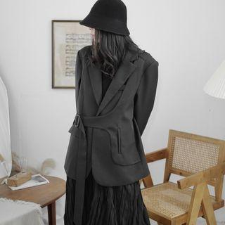 Plain Irregular Blazer