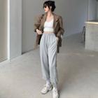 Double-breasted Loose-fit Blazer / Loose-fit Harem Pants