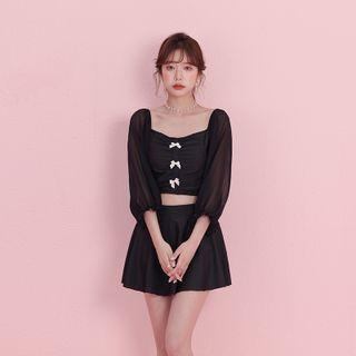 Sheer Swim Top / Skirt / Pouch / Set