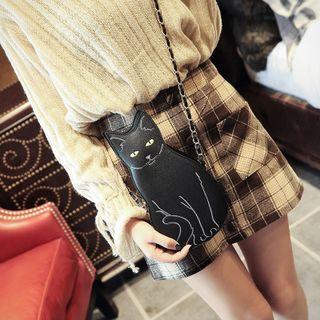 Cat Crossbody Bag Black - One Size