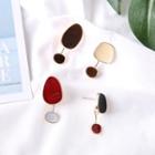 Non-matching Color Block Earring / Clip-on Earring