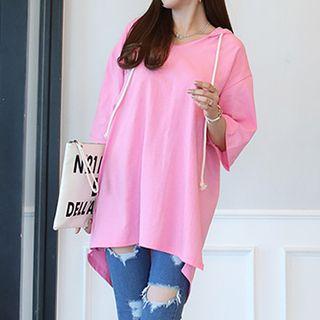 Hooded Boxy-fit T-shirt