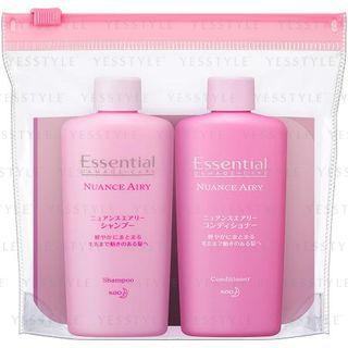 Kao - Essential Nuance Airy Shampoo & Conditioner Mini Set 90ml