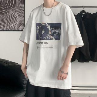 Cotton Short-sleeve Oversize Top