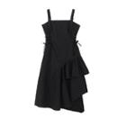 Spaghetti Strap Irregular Lace-up A-line Dress