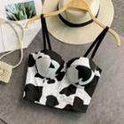 Dairy Cow Print Bralette Top