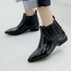 Studded Pointy Chelsea Boots