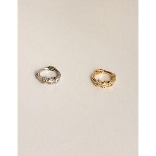 Rhinestone Hoop Piercing (1 Pcs)