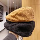 Fleece Flat Cap