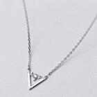 925 Sterling Sliver Triangle Necklace