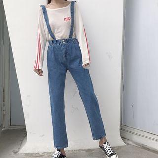 Suspender Straight Jeans