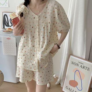 Strawberry Loungewear Dress / Top / Shorts / Set