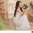 V-neck Plain Lace Maxi Dress