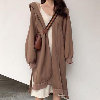 Zipped Long Hoodie