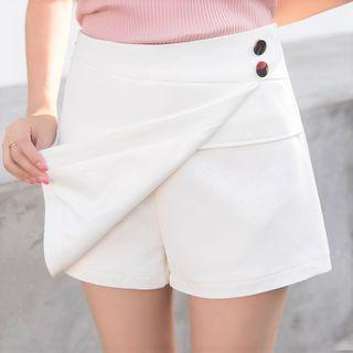 Irregular Wrap Fitted Skort