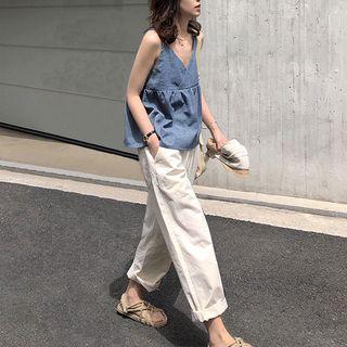 Set: Wide-leg Pants + Sleeveless Top