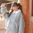 Fleece Knot Button Jacket