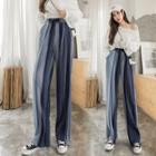 High Waist Gradient Loose Fit Pants