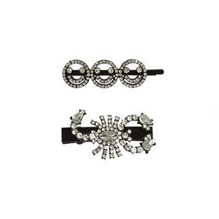 Rhinestone Smiley / Scorpion Hair Clip