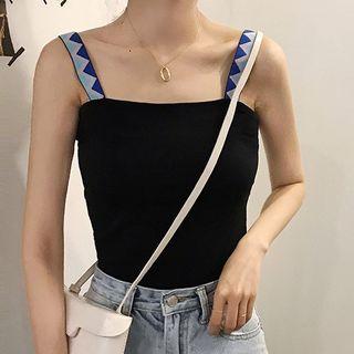 Patterned Strap Camisole Top