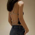 Chain Cutout-back Camisole Top