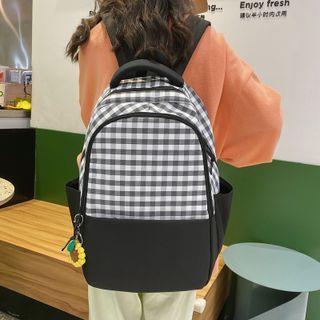 Gingham Backpack / Bag Charm / Set