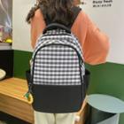 Gingham Backpack / Bag Charm / Set