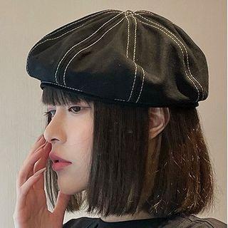Contrast Stitch Beret