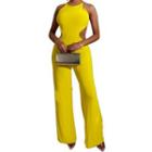 Halter Cutout Jumpsuit