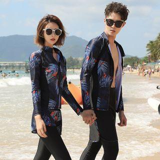 Couple Matching Bikini / Print Rash Guard / Swim Leggings / Shorts / Set
