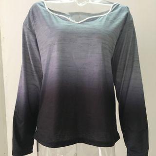 Long-sleeve Rhinestone Wing T-shirt