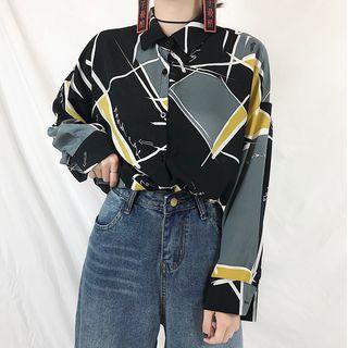Oversized Pattern Blouse