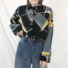Oversized Pattern Blouse