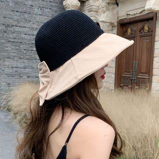 Bow Two-tone Sun Hat