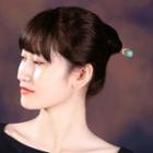 Gemstone Hair Stick Gold & Green - 16.5cm