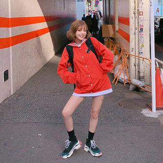 Strawberry Milk Sailor-collar Coach Jacket