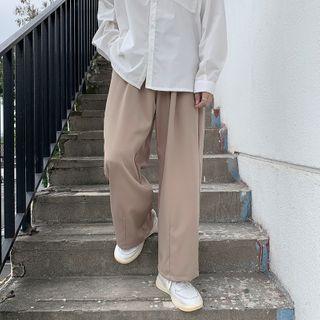 High-waist Drawstring Loose Fit Pants