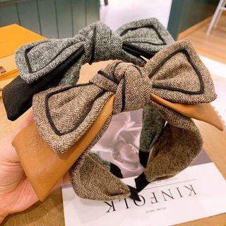 Herringbone Bow Headband