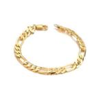 Simple Personality Plated Gold Hollow Geometric Bracelet Golden - One Size