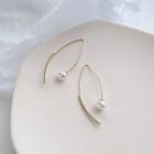 Faux Pearl Threader Earring 1 Pair - Earrings - Gold - One Size