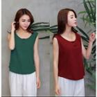 Chinese Knot Button Tank Top