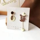 Asymmetrical Sterling Silver Rabbit Drop Earring / Clip-on Earring