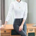 Button-down Shirt / Slim-fit Dress Pants / Set