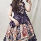 Ruffle Trim Sleeveless A-line Lolita Dress
