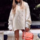 Cable Knit Shirt Sweater