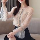 Sequin Sheer Blouse